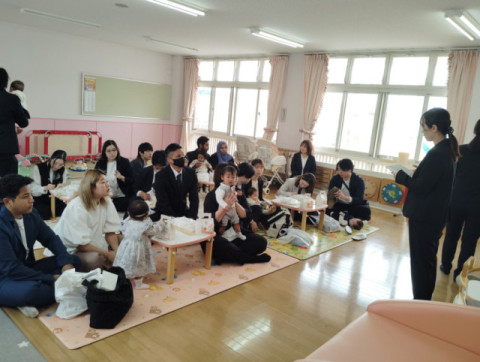 式典の後はクラス会に参加して頂きました